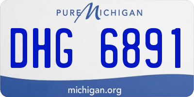 MI license plate DHG6891