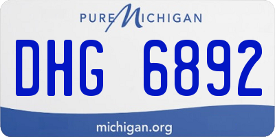 MI license plate DHG6892