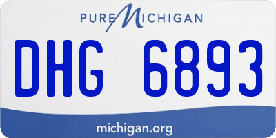 MI license plate DHG6893