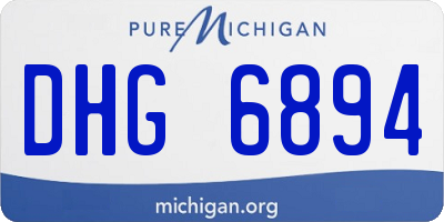 MI license plate DHG6894