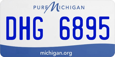 MI license plate DHG6895