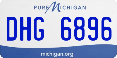 MI license plate DHG6896