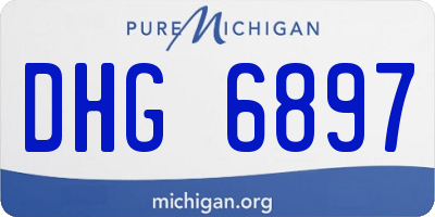 MI license plate DHG6897
