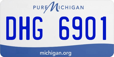MI license plate DHG6901