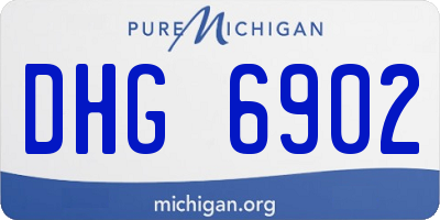 MI license plate DHG6902