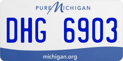 MI license plate DHG6903