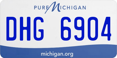 MI license plate DHG6904