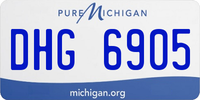 MI license plate DHG6905