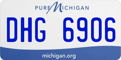 MI license plate DHG6906