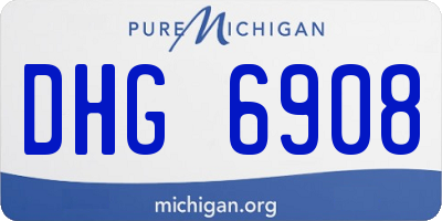 MI license plate DHG6908