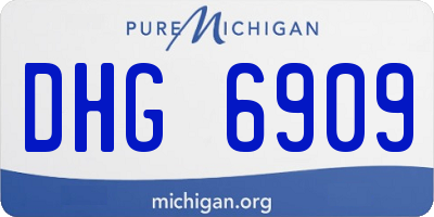 MI license plate DHG6909