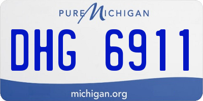 MI license plate DHG6911