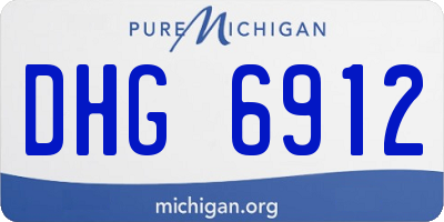 MI license plate DHG6912