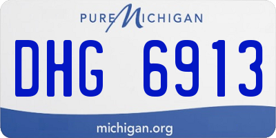 MI license plate DHG6913