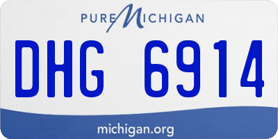 MI license plate DHG6914