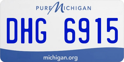 MI license plate DHG6915