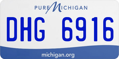 MI license plate DHG6916
