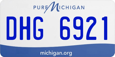 MI license plate DHG6921