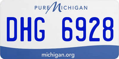 MI license plate DHG6928