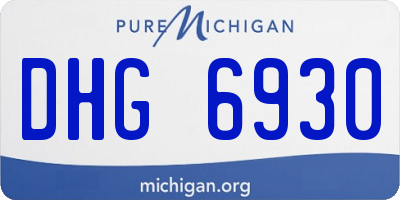 MI license plate DHG6930