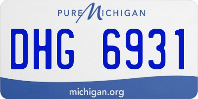 MI license plate DHG6931