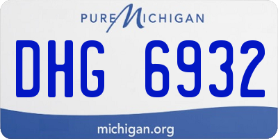 MI license plate DHG6932