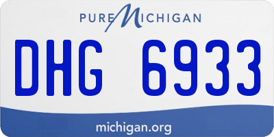 MI license plate DHG6933