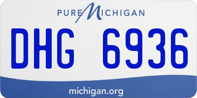 MI license plate DHG6936