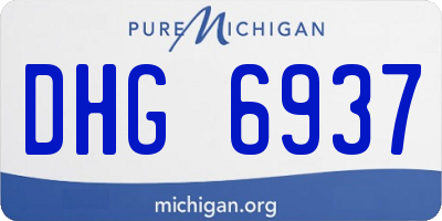 MI license plate DHG6937