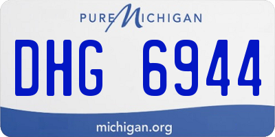 MI license plate DHG6944