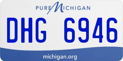 MI license plate DHG6946