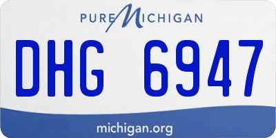 MI license plate DHG6947