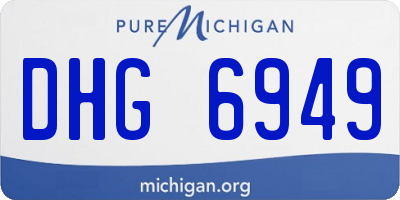 MI license plate DHG6949