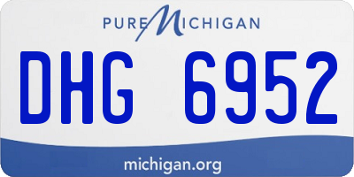 MI license plate DHG6952