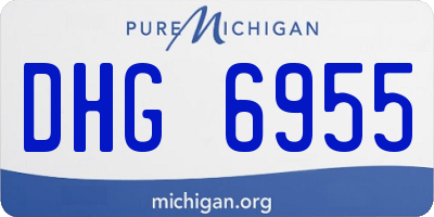 MI license plate DHG6955