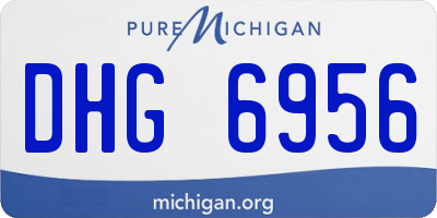 MI license plate DHG6956