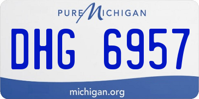 MI license plate DHG6957
