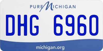 MI license plate DHG6960