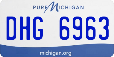 MI license plate DHG6963