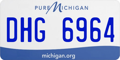 MI license plate DHG6964