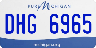 MI license plate DHG6965