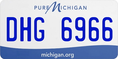MI license plate DHG6966
