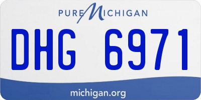 MI license plate DHG6971