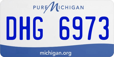 MI license plate DHG6973