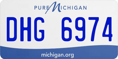 MI license plate DHG6974
