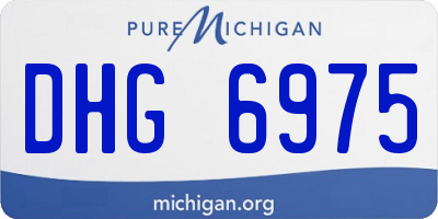 MI license plate DHG6975