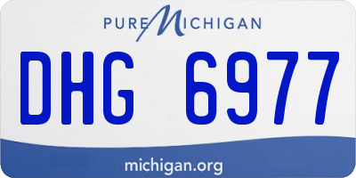 MI license plate DHG6977