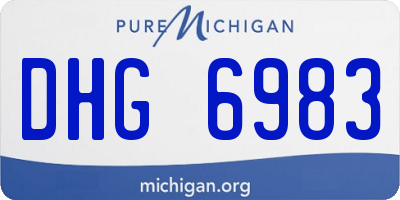 MI license plate DHG6983