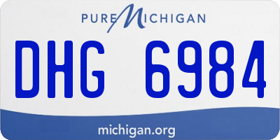 MI license plate DHG6984