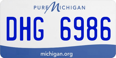 MI license plate DHG6986